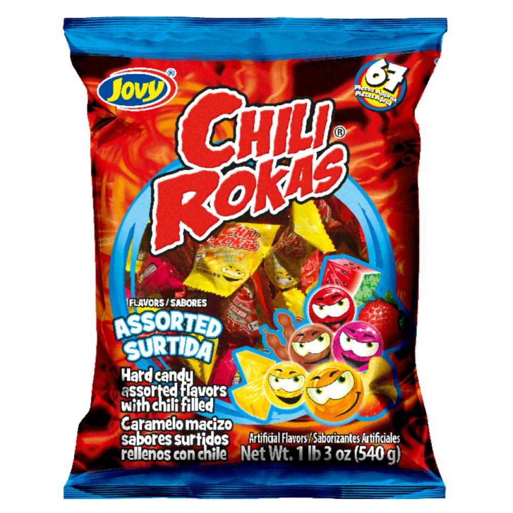 Jovy Chili Rokas Assorted 67pcs – Mexican Candy Store by Mexicrate